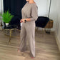 🔥 LAST DAY PROMOTION - 50%OFF 🔥Elegant Longline Cardigan & Top & Pants 3-Pieces Set