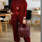 🔥 LAST DAY PROMOTION - 50%OFF 🔥Elegant Longline Cardigan & Top & Pants 3-Pieces Set
