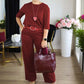 🔥 LAST DAY PROMOTION - 50%OFF 🔥Elegant Longline Cardigan & Top & Pants 3-Pieces Set