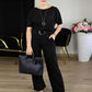 🔥 LAST DAY PROMOTION - 50%OFF 🔥Elegant Longline Cardigan & Top & Pants 3-Pieces Set